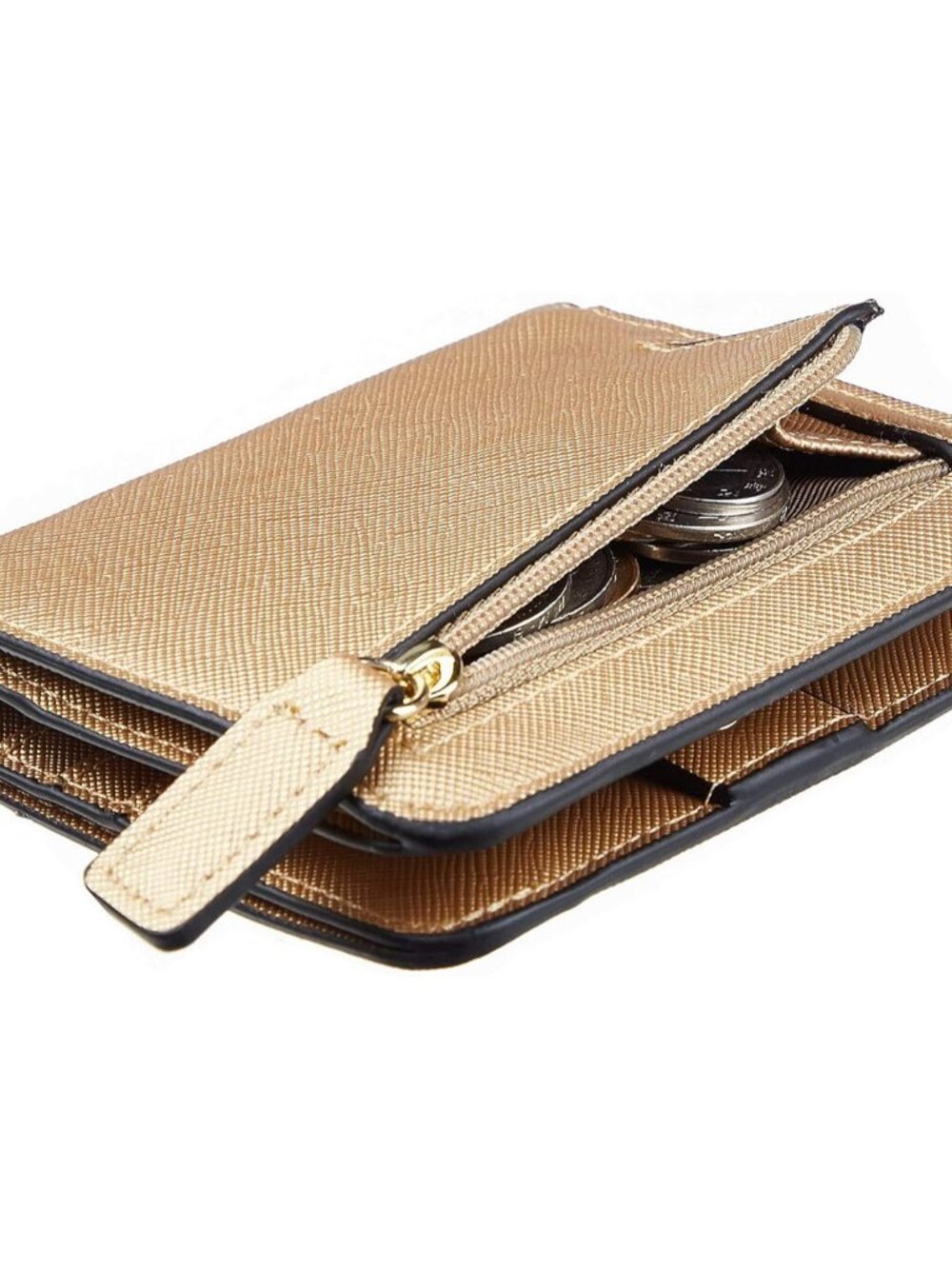 Women’s Small Slim Vegan Leather Wallet with RFID Protection, Compact Bifold Min